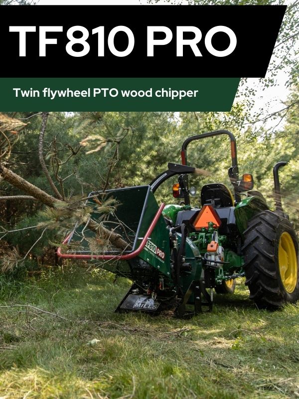 TF810 PRO PTO Wood Chipper Now Available To Order - Woodland Mills